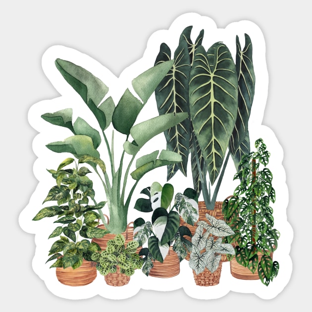 Plant Friends Sticker by Gush Art Studio 1